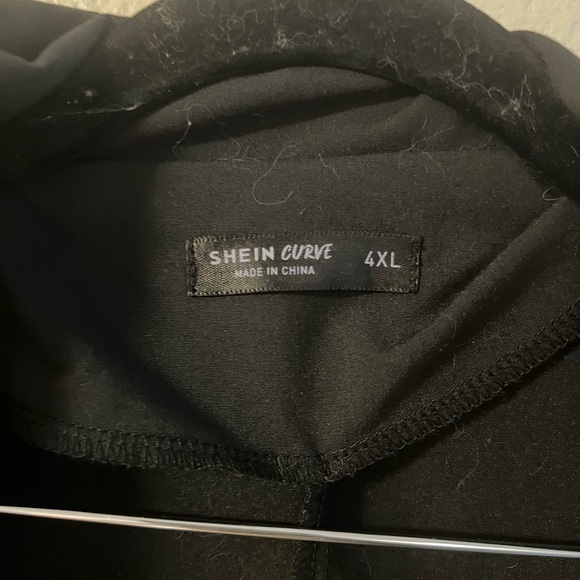 Black Blazer with Classic Lapel and Tie Waist - Picture 5 of 5